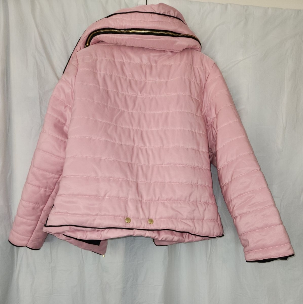 Light Pink Puffer Coat - Picture 5 of 11